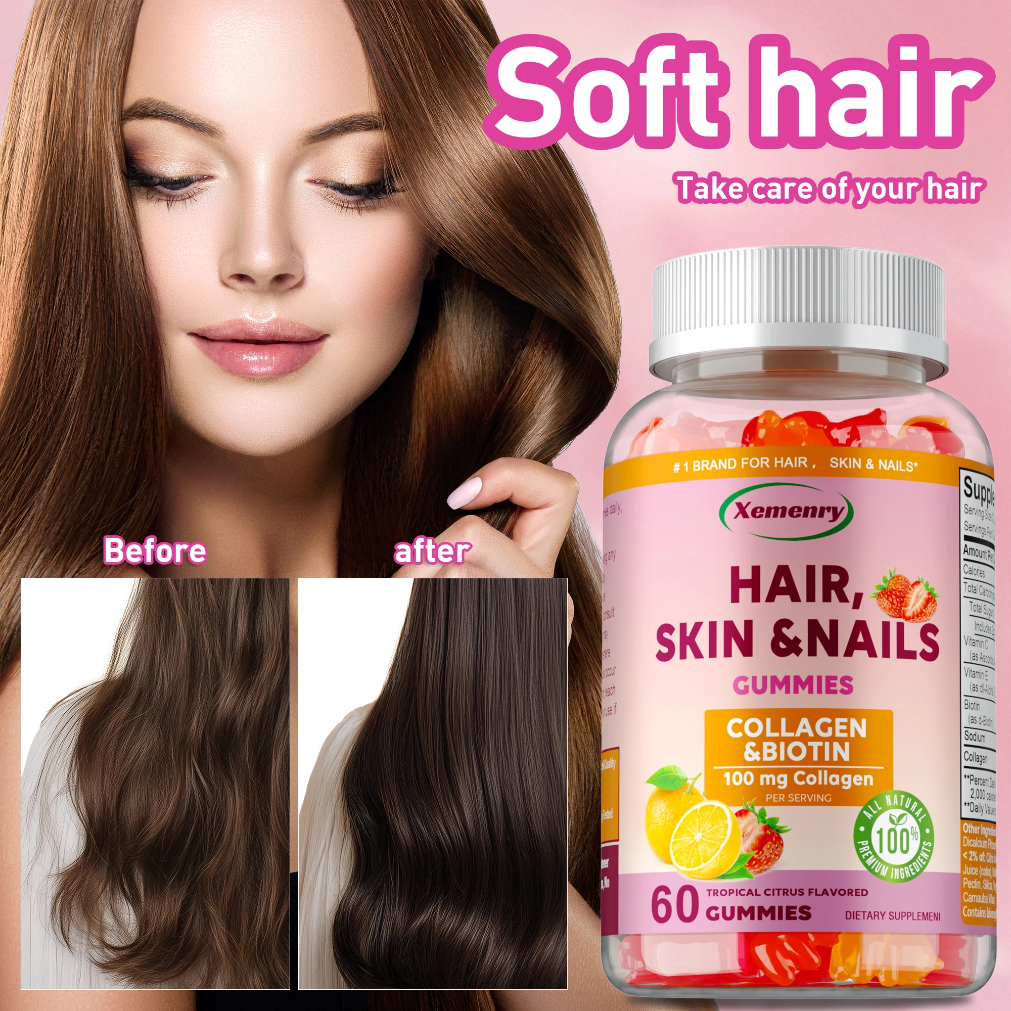 

Конфеты для волос, кожи и ногтей — антиоксидант, улучшает сияние кожи, способствует росту волос, сильных ногтей и здоровой кожи.