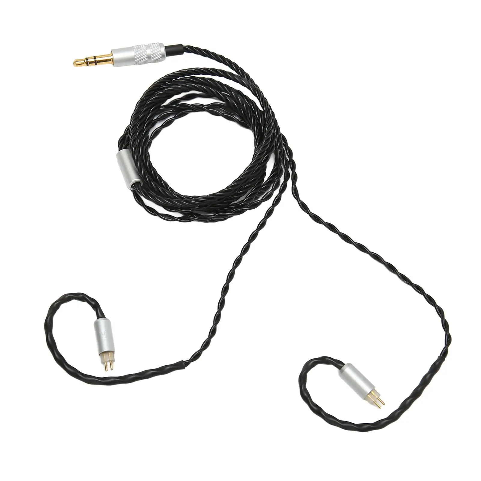 2 Pin 0.78mm Upgrade Cable: 3.5mm Plug, OFC Core, Earbud Wire for AS10, AS06, ZST, ZS3, ZS10, ES3, ES4, ZSR