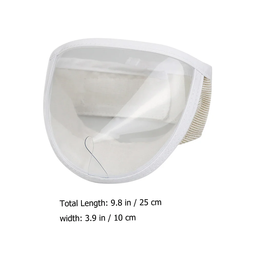 

Cat Transparent Breathable Muzzle Simple Grooming Mask Convenient Kitten Muzzle Protective Head Cover Cat Breathable Mask