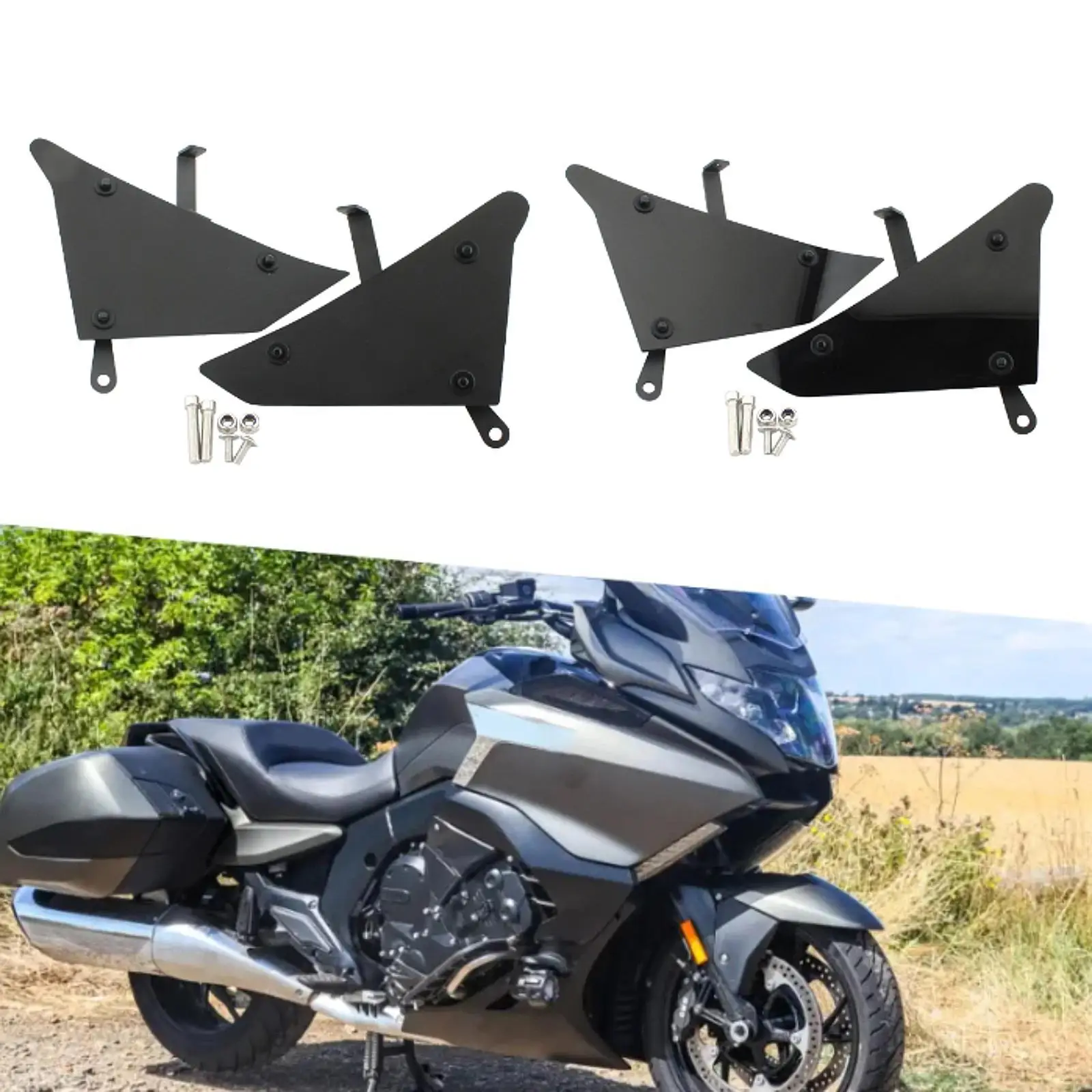 Acrylic Iron Motorcycle Frame Side Panel Cover Decorative Fairing Cowl Trims for BMW K1600 Grand United State Repair