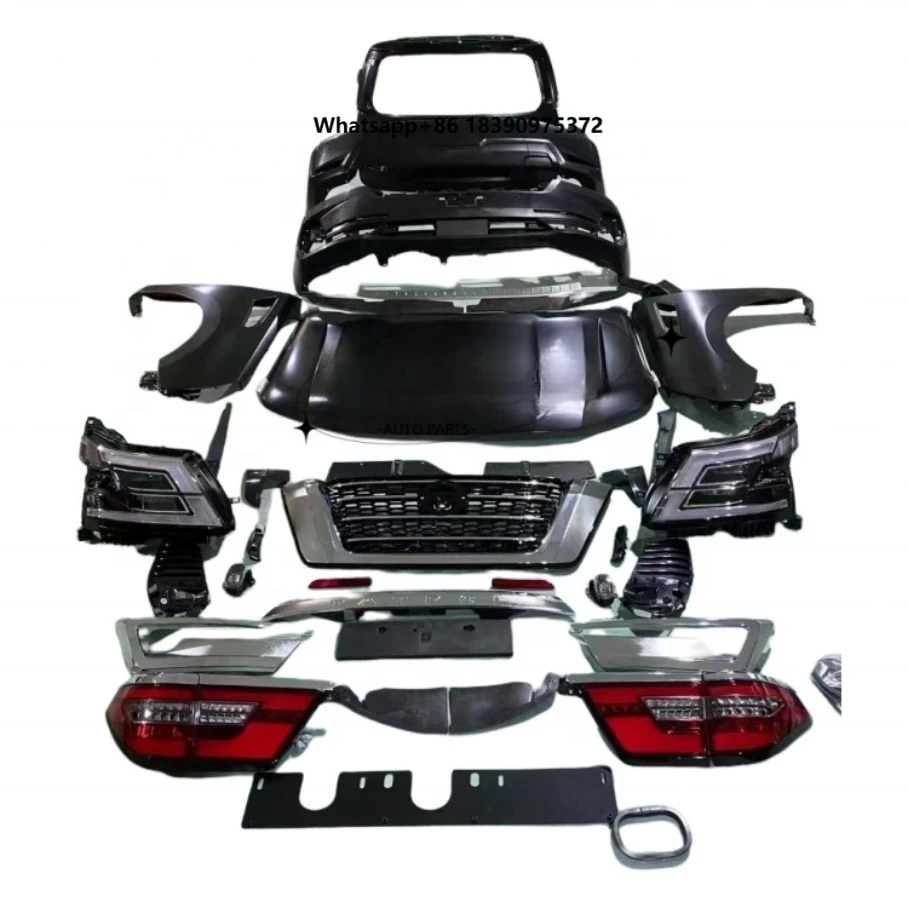Black Original Fitment Full Sets Bodykit Parts for  Patrol Y62 2020 Upgrade Front Rear Bumper Grille