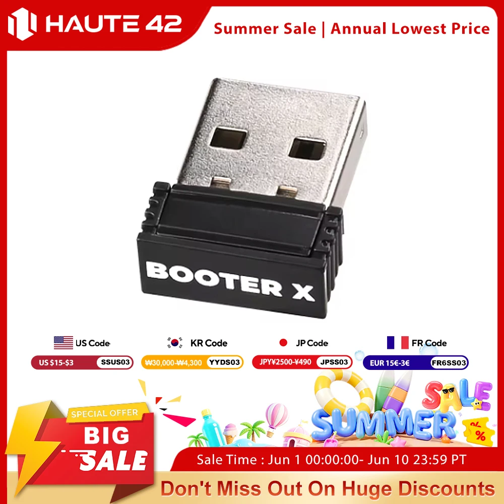 Convertidor de juegos Haute42 BOOTER X para Xbox One, Xbox Series S/X, adaptador de controlador Hitbox para PC, Street Fighter 6, para HautePad
