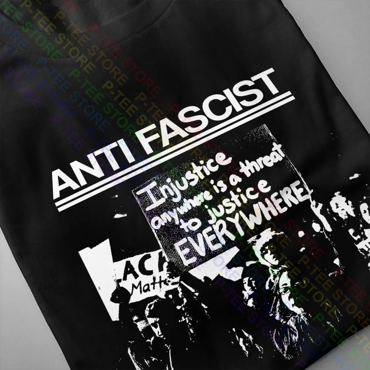 Anti Fascist Shirt T-shirt Cool Retro Vintage Best Quality Tee