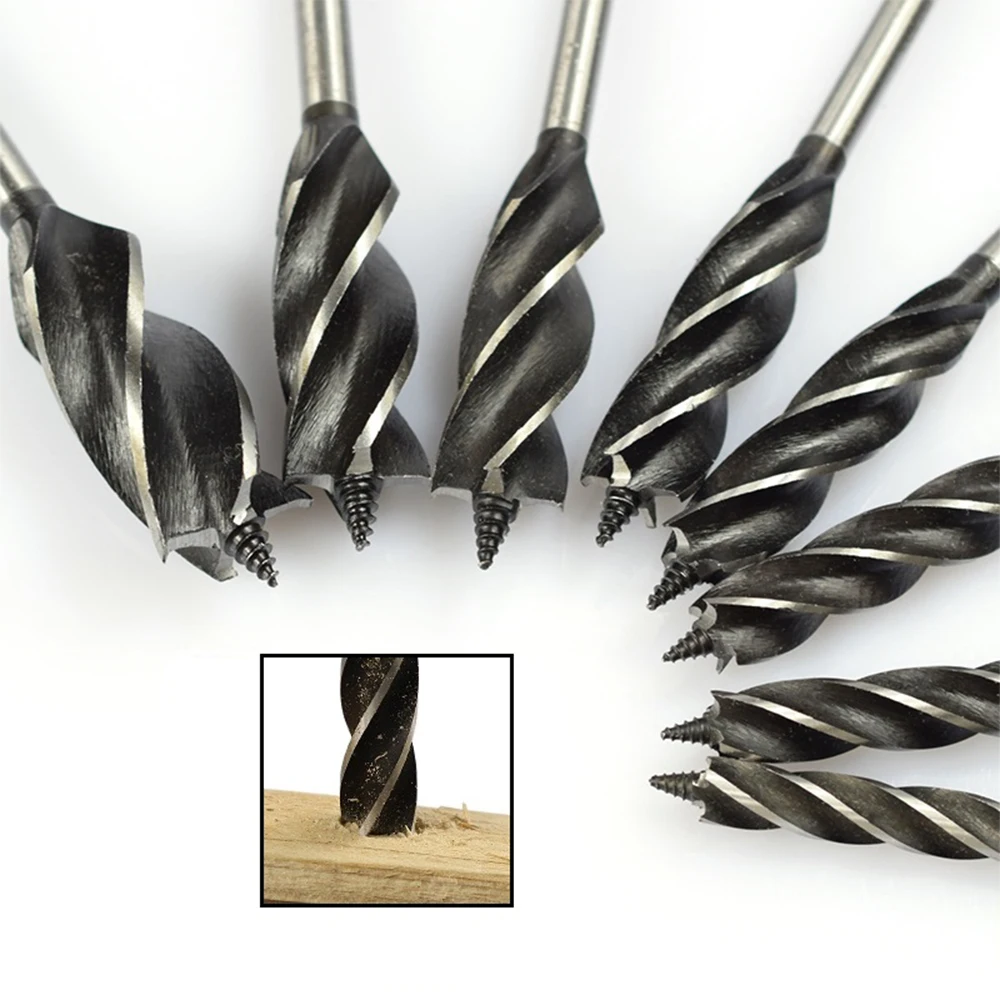 Cortador de madeira Torus Broca, Hex Rod, 4 Flauta, Carpenter Core Bit, 10-25mm