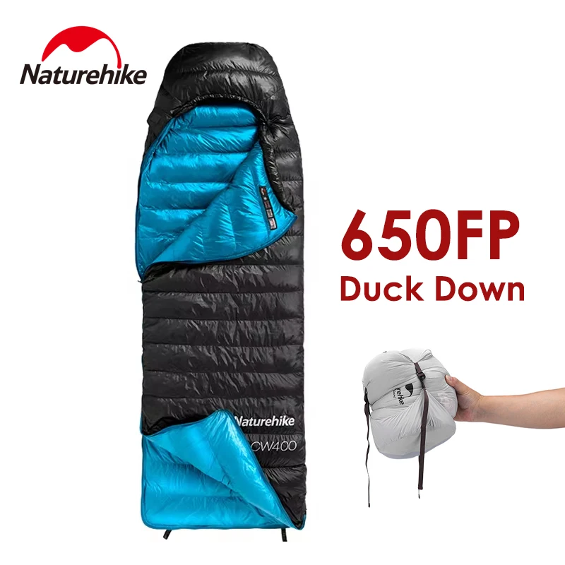 

Naturehike Warm Sleeping Bag CW400 Duck Down Outdoor Ultralight Compression Sleeping Bag for Camping Traveling Winter Heated