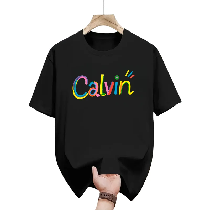 

2026 New Model Men's Fashionable Paris Brand Printed T-shirt, Pure Cotton Round-neck Casual Urban Style, High-quality PremiumY2K