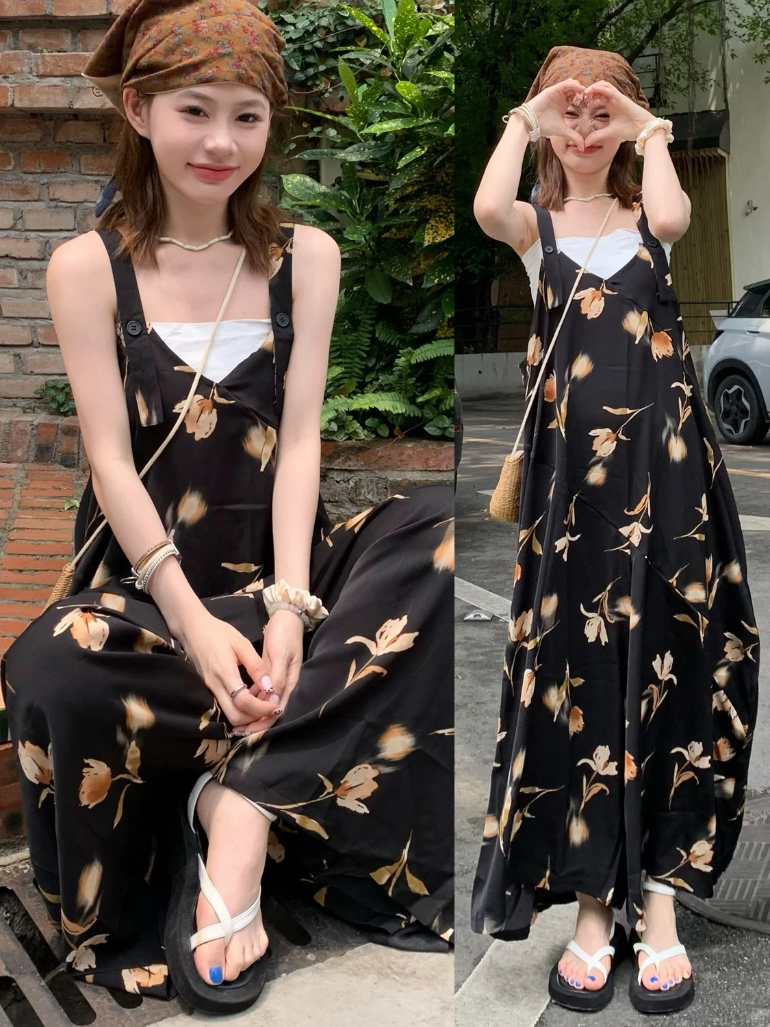 

Женские летние повседневные комбинезоны MZ с V-образным вырезом, в стиле ретро, с широкими штанинами, на бретелях, с высокой талией, из полиэстера