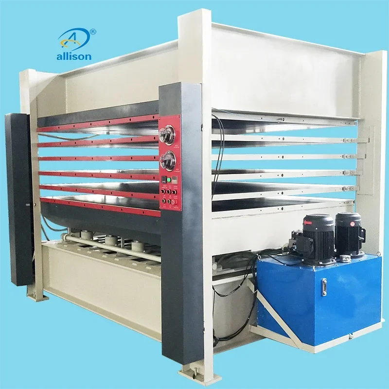 2026nb Woodworking machine Hot Press Machine For Isostatic Hpl Particle Board Dryer For Core Veneer Mdf Production Line Veneer