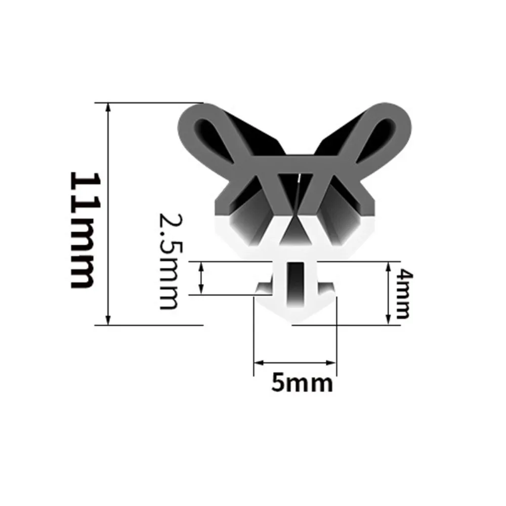 

4 м Высокое качество TPE уплотнительная лента для окон гибкая ветрозащитная защита от атмосферных воздействий звукоизоляционная противоударная дверная пробка для сквозняков