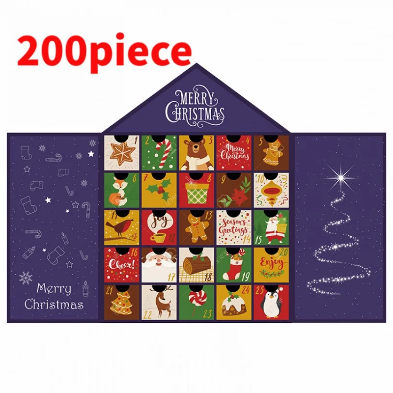 20 0piece.Custom.hot custom advent calendar empty box advent gifts box boxes advent calendars