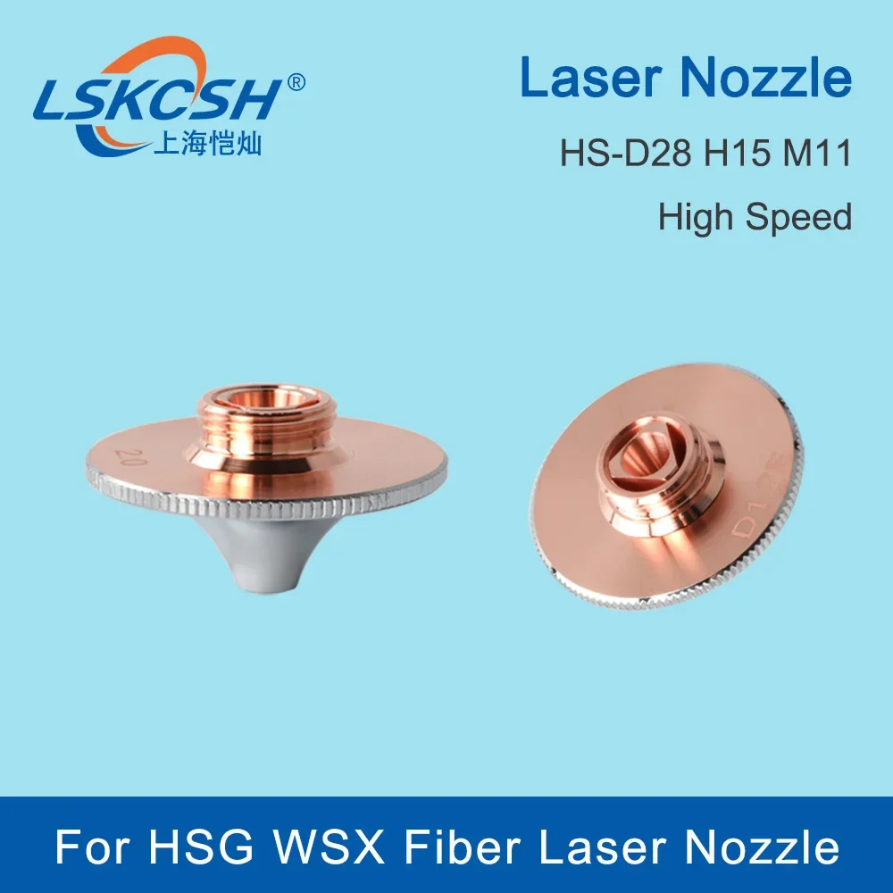  10pcs Laser Nozzles D28 Caliber 0.8-5.0mm High Speed Layers For PR/HSG/WSX Fiber Laser Cutting Head