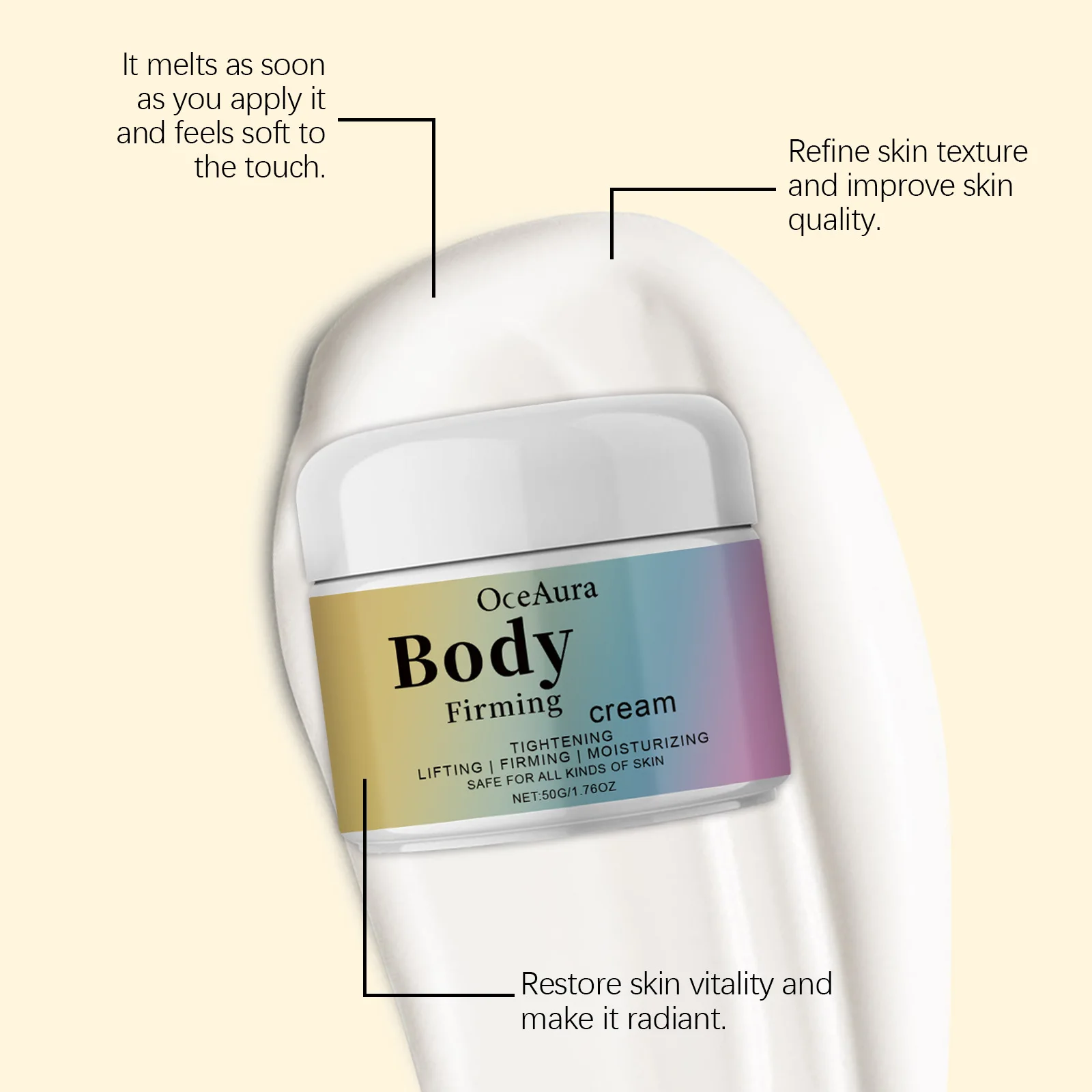 

Body Firming Cream Moisturize Soft Smooth Tighten Loose Boost Elasticity Reducing Sagging Dry Long Lasting Hydration Body Lotion
