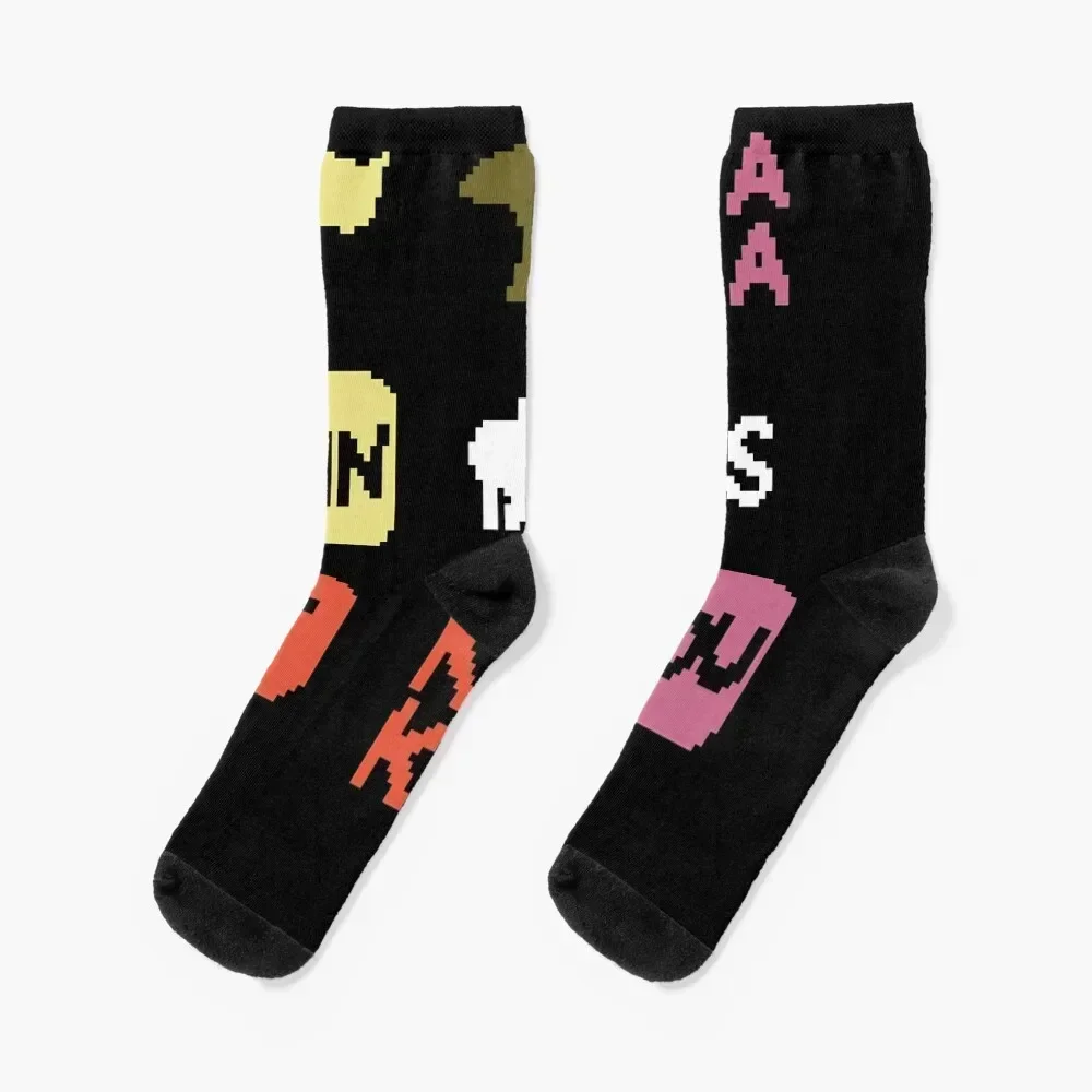 

Baba is You Grid Design Classic Socks hiking funny sock winter thermal Man Socks Women's