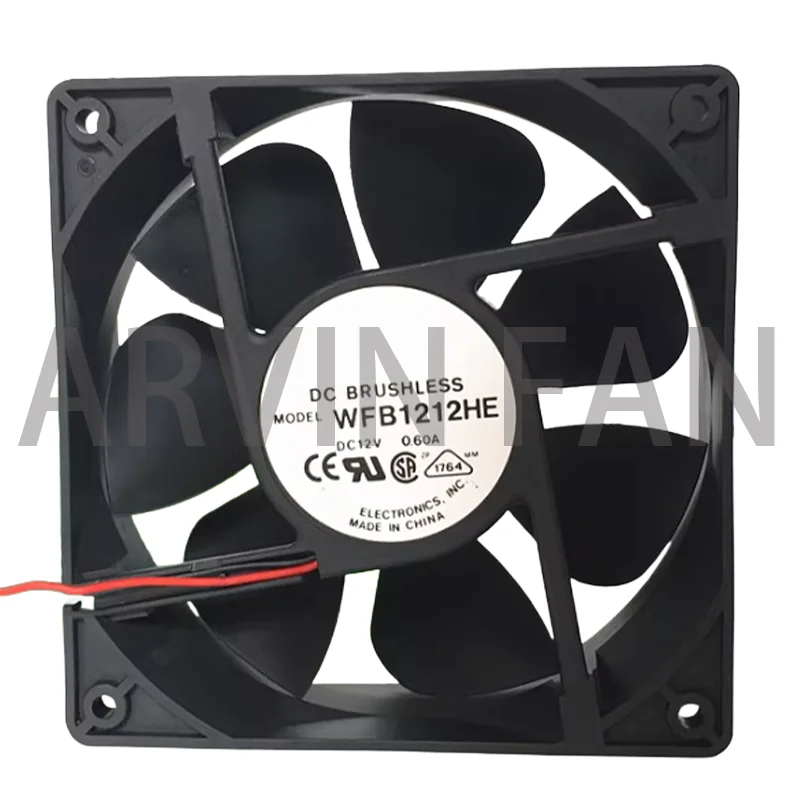 

WFB1212HE 12CM 12V 0.60A Вентилятор охлаждения корпуса с большим объемом воздуха