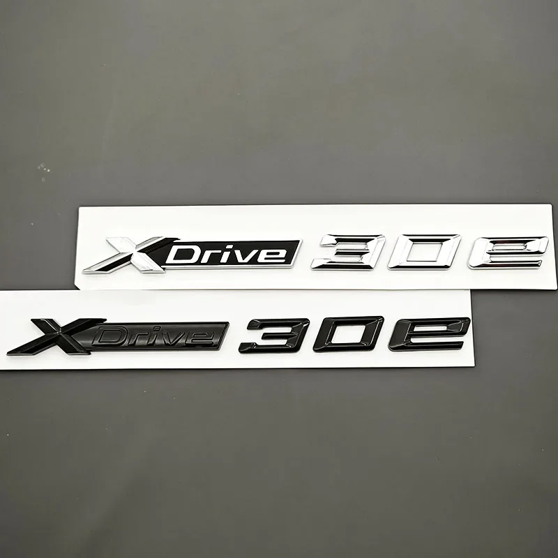 3D ABS Car Styling Rear Trunk Badge Side Fender Emblem Logo XDrive 30e XDrive Sticker For BMW X2 X3 G01 F39 Exterior Accessories
