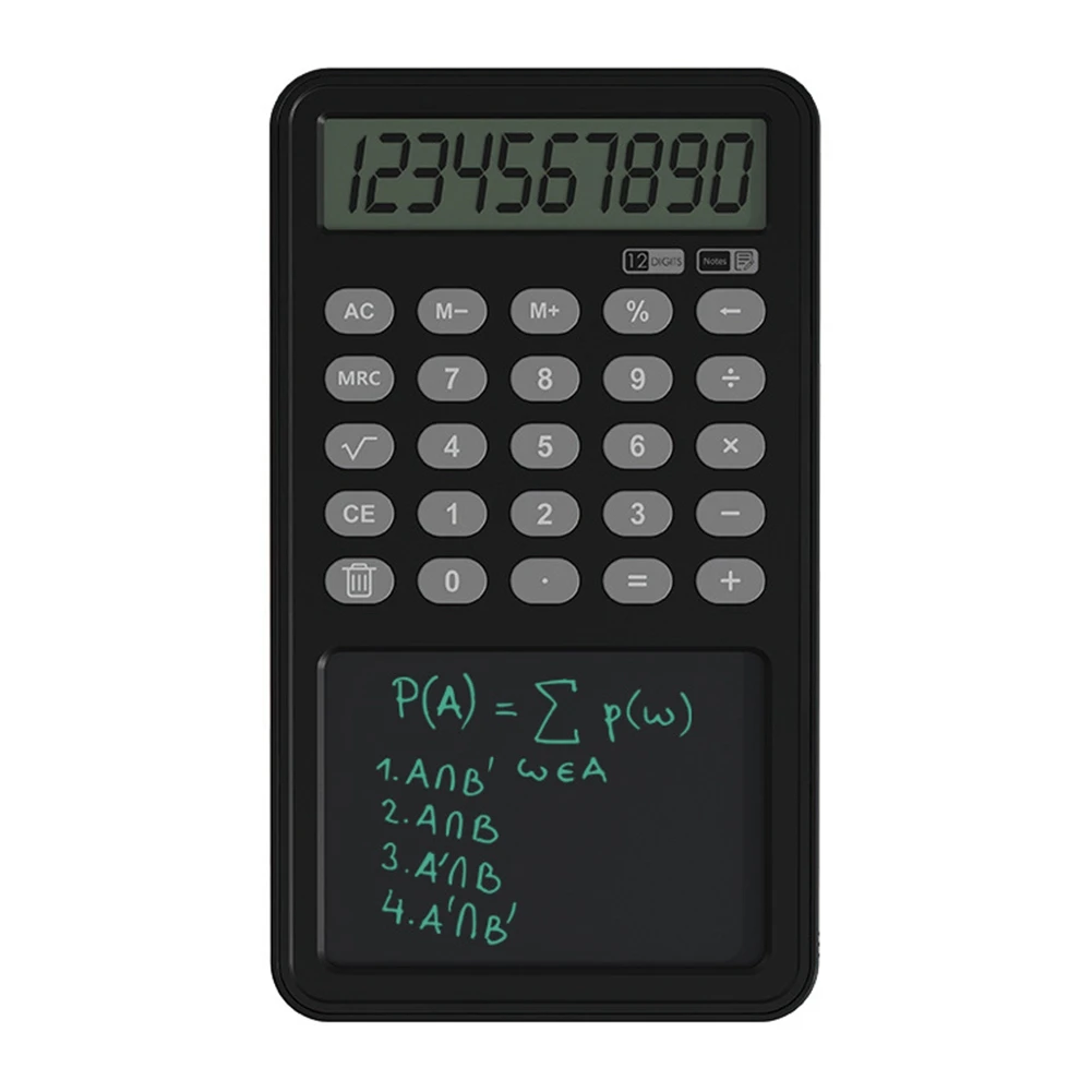 12 Digit LCD Display Desk Calculator,Mute Portable Desktop Calculator,Basic Calculator for Office Business and Home