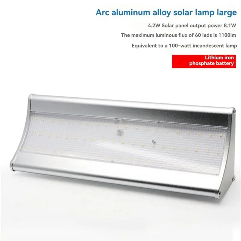 Exquisite-Outdoor Courtyard Waterproof Solar Wall Light Waterproof Solar Wall Light LED Body Sensor Light Lighting Wall Light 60