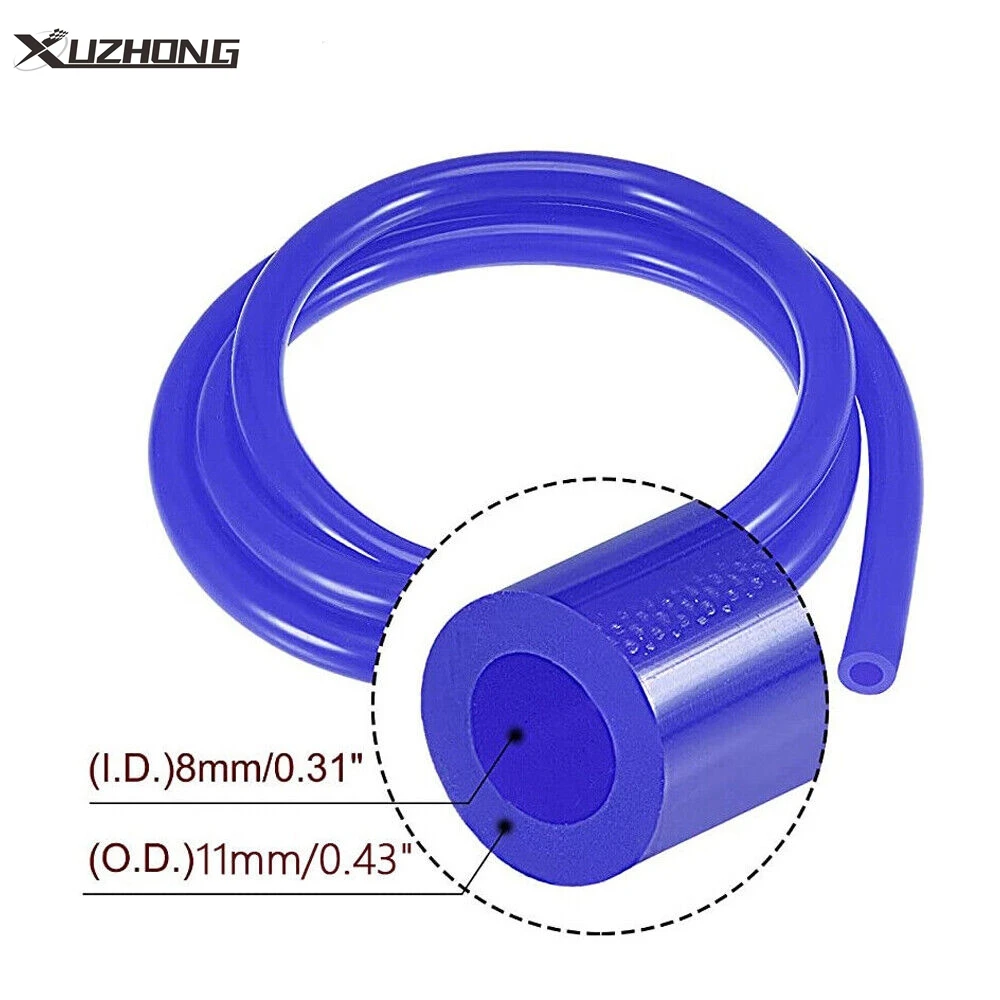 10 ฟุต ID: 5/16 " / 8 มม. ท่อสูญญากาศซิลิโคนท่อเครื่องยนต์ Cooling Pipe สีฟ้า