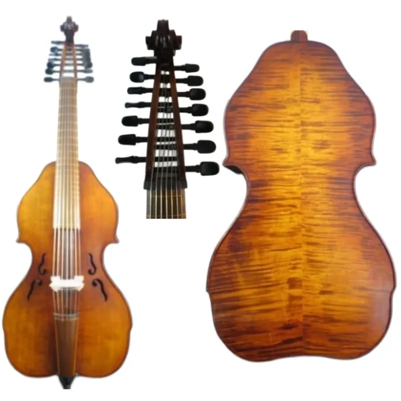 BÀI HÁT Thương Hiệu Đối Phó cũ khuôn mẫu Viola da gamba 25 1/4 "7*7 dây. Âm thanh lớn #10878