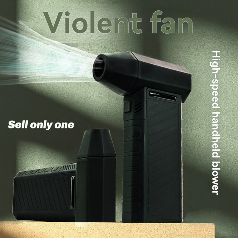 

Mini Turbo Jet Fan 130000RPM Wind Speed Brushless Motor Handheld Duct Fan Turbo Jet Fan Blow Suck In One