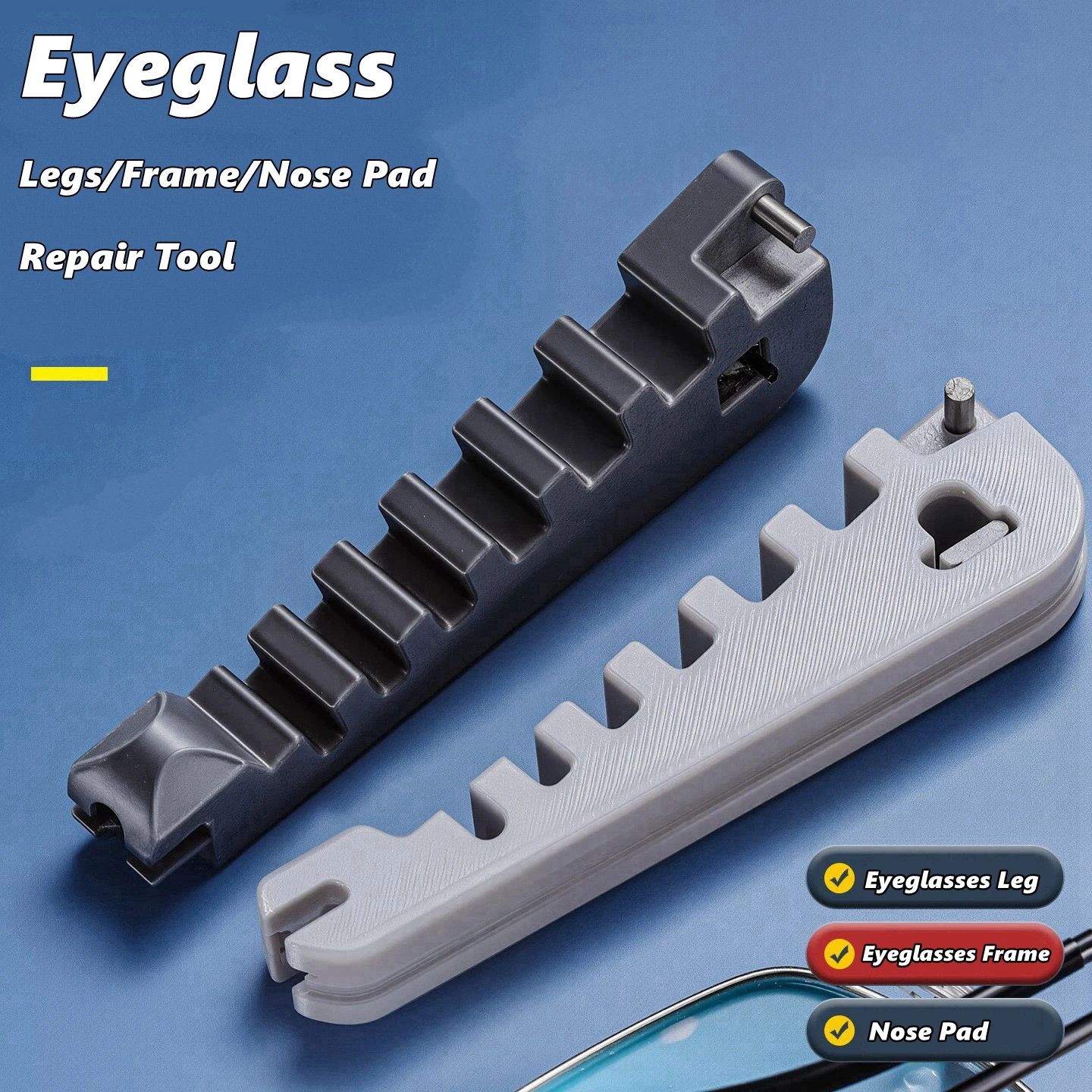 Eyeglass Leg Bending Adjustment Tool, Leg Bending Repair Tool, Eyeglass Frame for Leg Bending Adjustment.