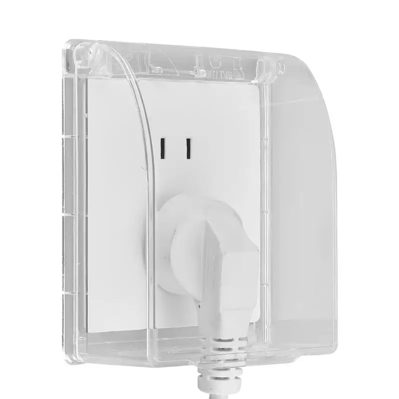 Electric Outlet Clear Cover Electric Outlet Adhesive Cover Waterproof Splash-Proof Safety Outlet Covers Socket Dust Protector