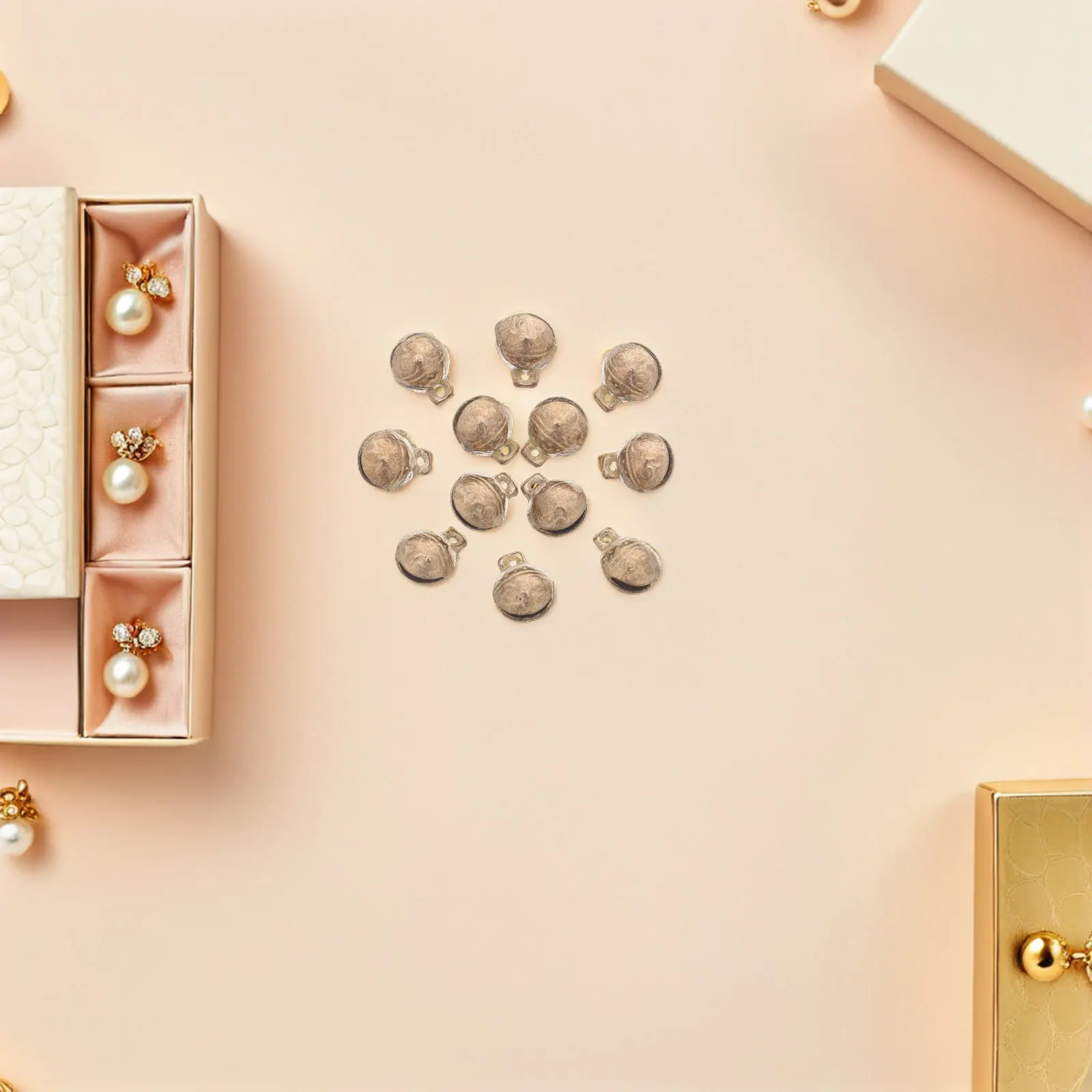 

30 шт. винтажных бронзовых колокольчиков с головой тигра, 16 мм, для рукоделия, изготовления ветряных колокольчиков, украшений, медных колокольчиков для браслетов и анклетов