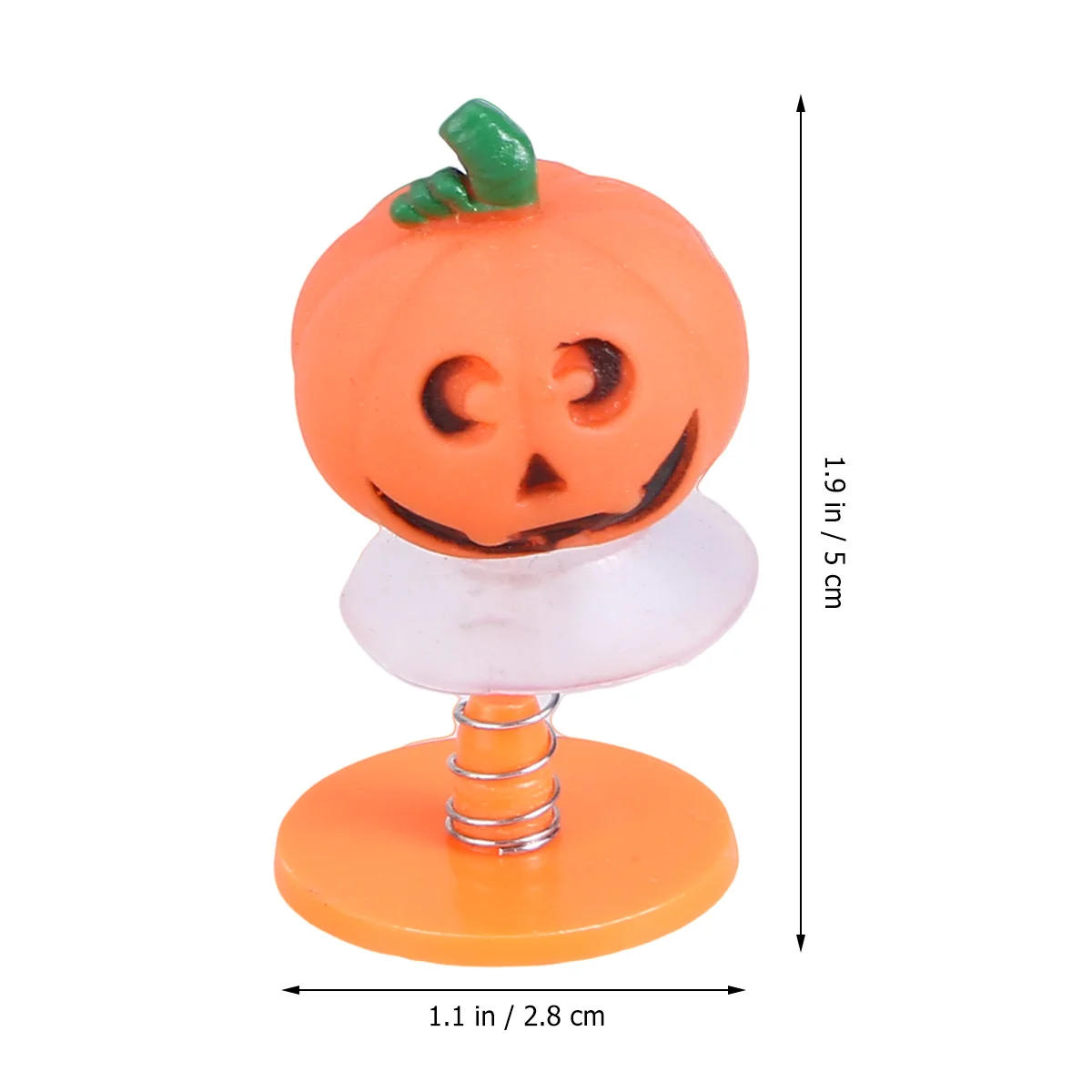 3 قطع هالوين اليقطين شكل مصاصة كذاب للأطفال القفز الصغيرة الزخرفية يطير القفز ترتد لعبة البلاستيك الربيع الجدة #4