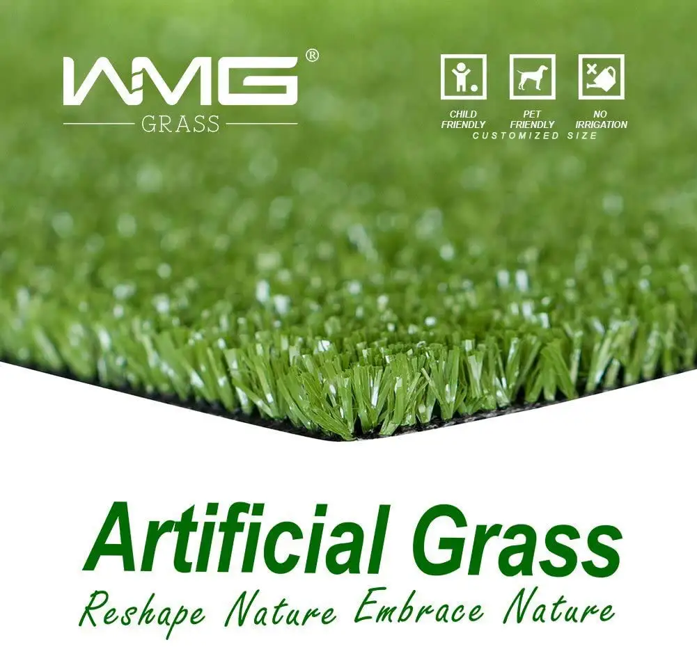 WMG Artificial Grass,10' x 20' Perfect Color/Sizing【 Customized Size 】 for Any Indoor/Outdoor Uses and