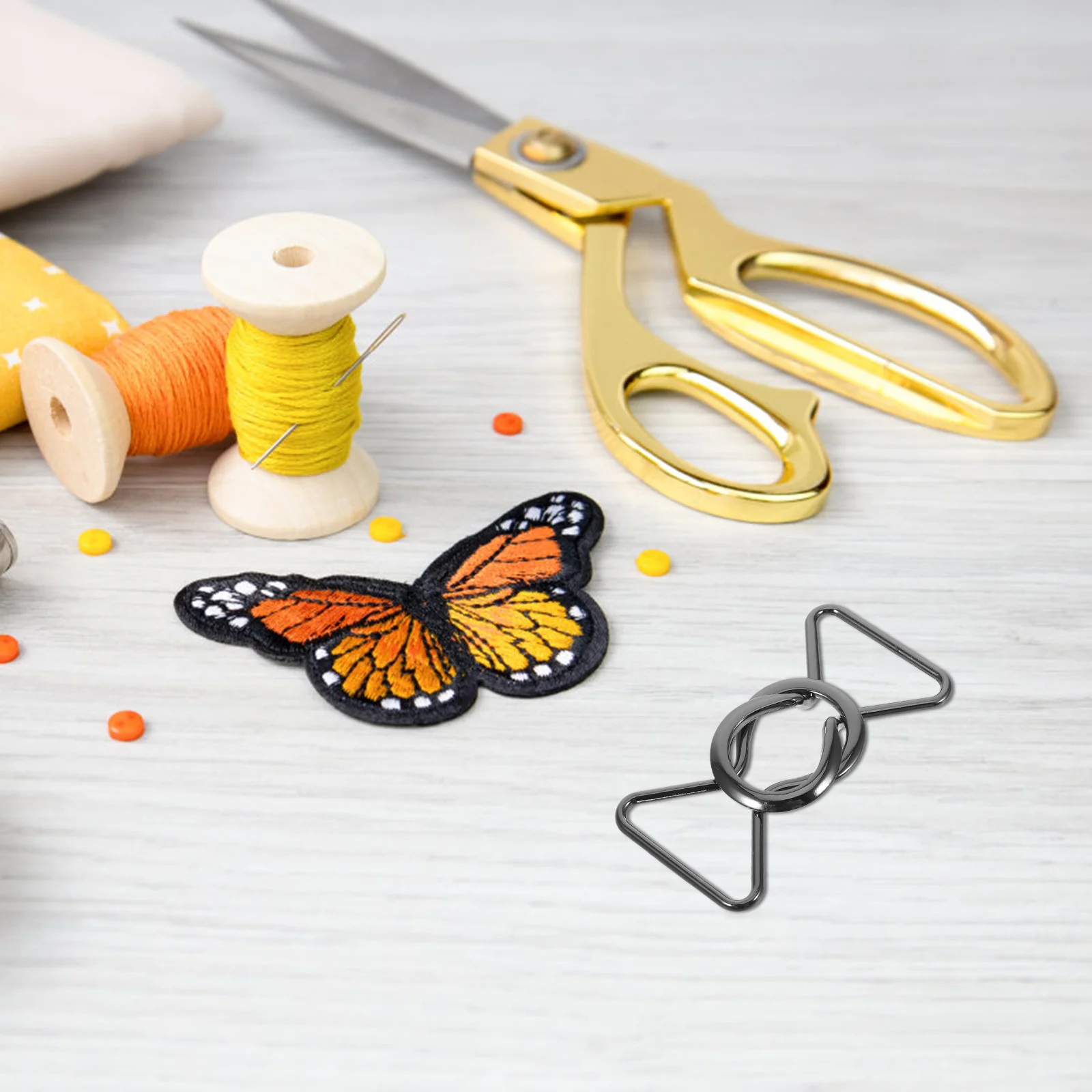 8 مشبك معدني متشابك DIY لاستبدال الحزام معاطف الملابس والاكسسوارات مشبك أجهزة الخياطة