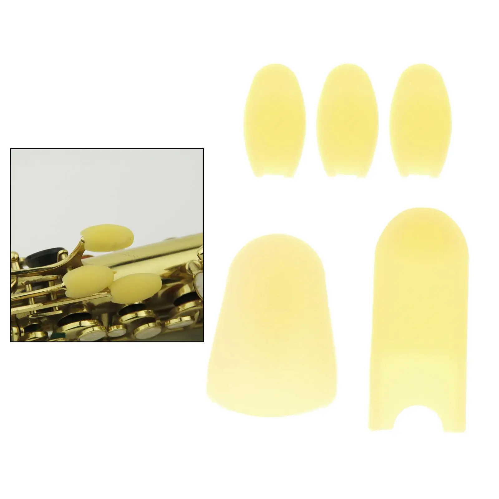 5pcs/lot Saxophone Silicone Thumb Rest Palm Key Pads Cushions Finger  for Soprano/Alto/Tenor Sax Wind Instruments Parts