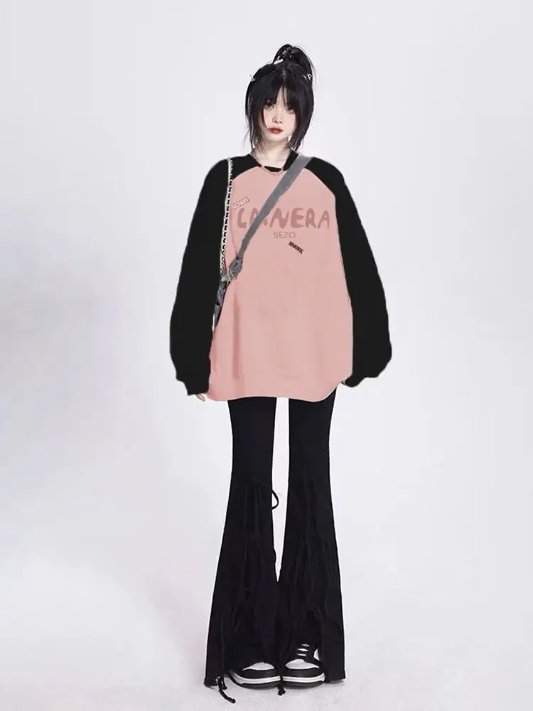 

Толстовки Молодежные женские топы Готический стиль с узором Женские панк-рок Пара с рисунком Стильный черный серый карман для скейтборда