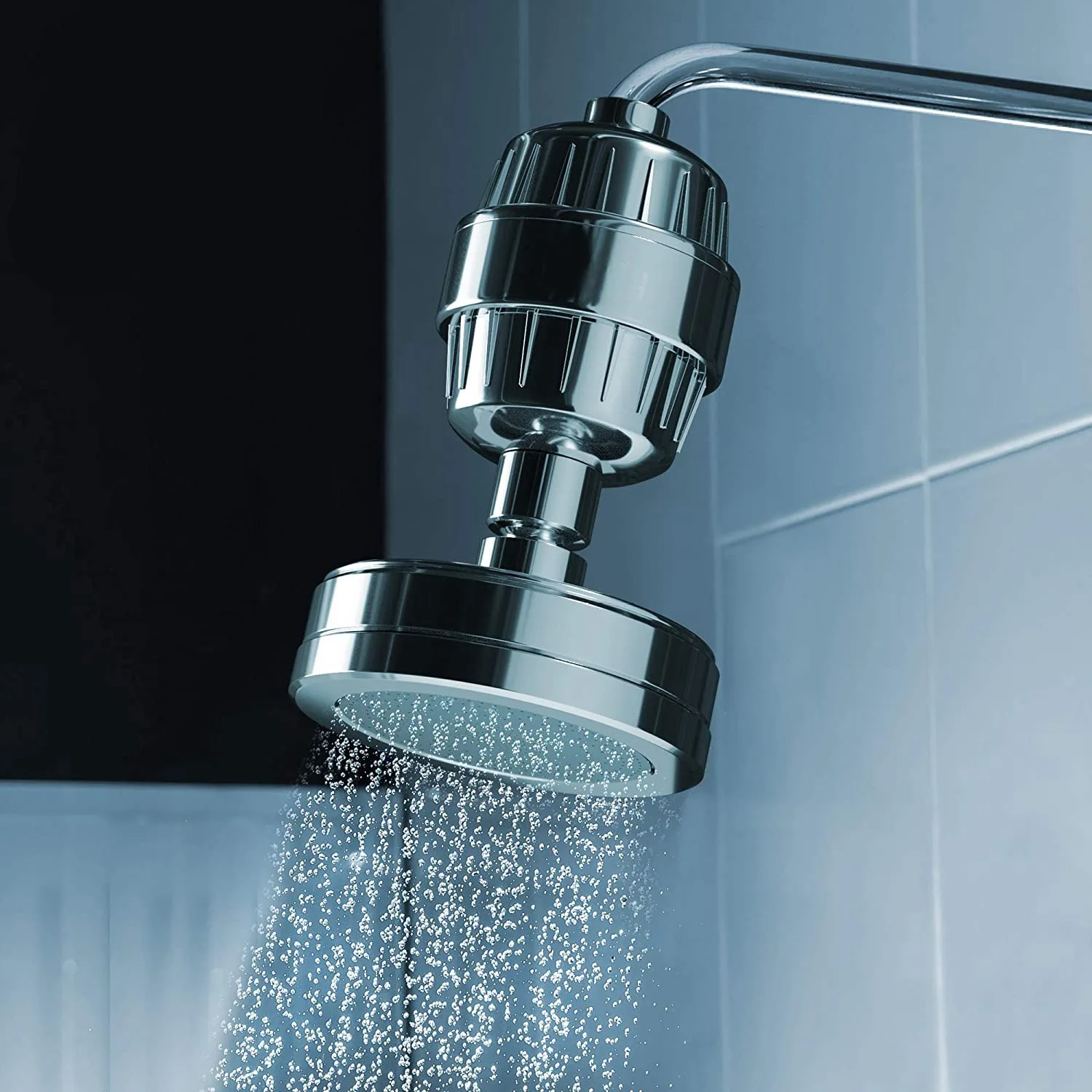 Cartuccia per depuratore d'acqua con filtro per doccia a 15 stadi-addolcitore d'acqua Showerhead-rimuovi cloro, fluoruro, acqua dura, ruggine