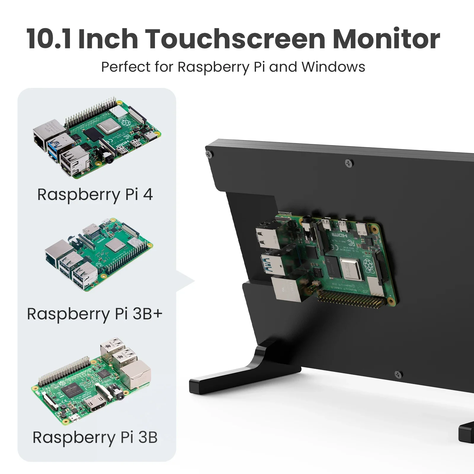 Imagem -03 - Monitor Capacitivo Portátil do Tela Táctil do Ips Hdmi Hdr Banana pi Win7 10 11 10.1 4b 3b Mais 3a Mais 2b Hdr 1280x800