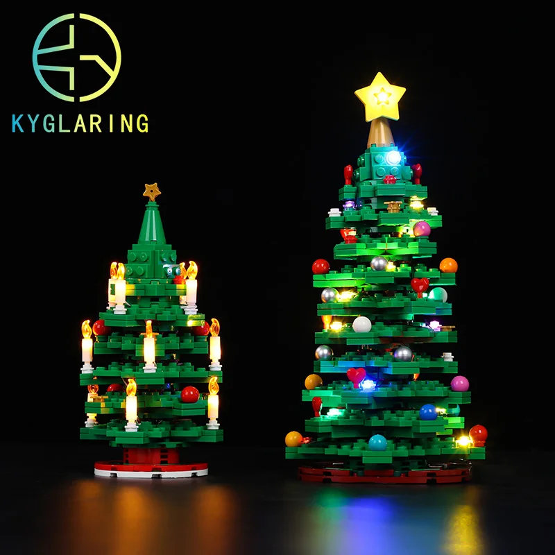 Merry Christmas Decoration Kyglaring LED Kit For 40573 Christmas Tree Lighting Set DIY Toys  (Not Included Building Blocks)