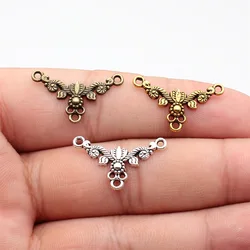 WYSIWYG 20pcs 26x15mm 3 Colors Porous Earrings Connector DIY Jewelry Findings Accessories Wholesale Earring Connector Charms