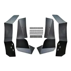 Front and Rear Extended Fender Flares Mud Guards for Polaris RZR S 900 / S 1000 / S 4 900 2015-2019