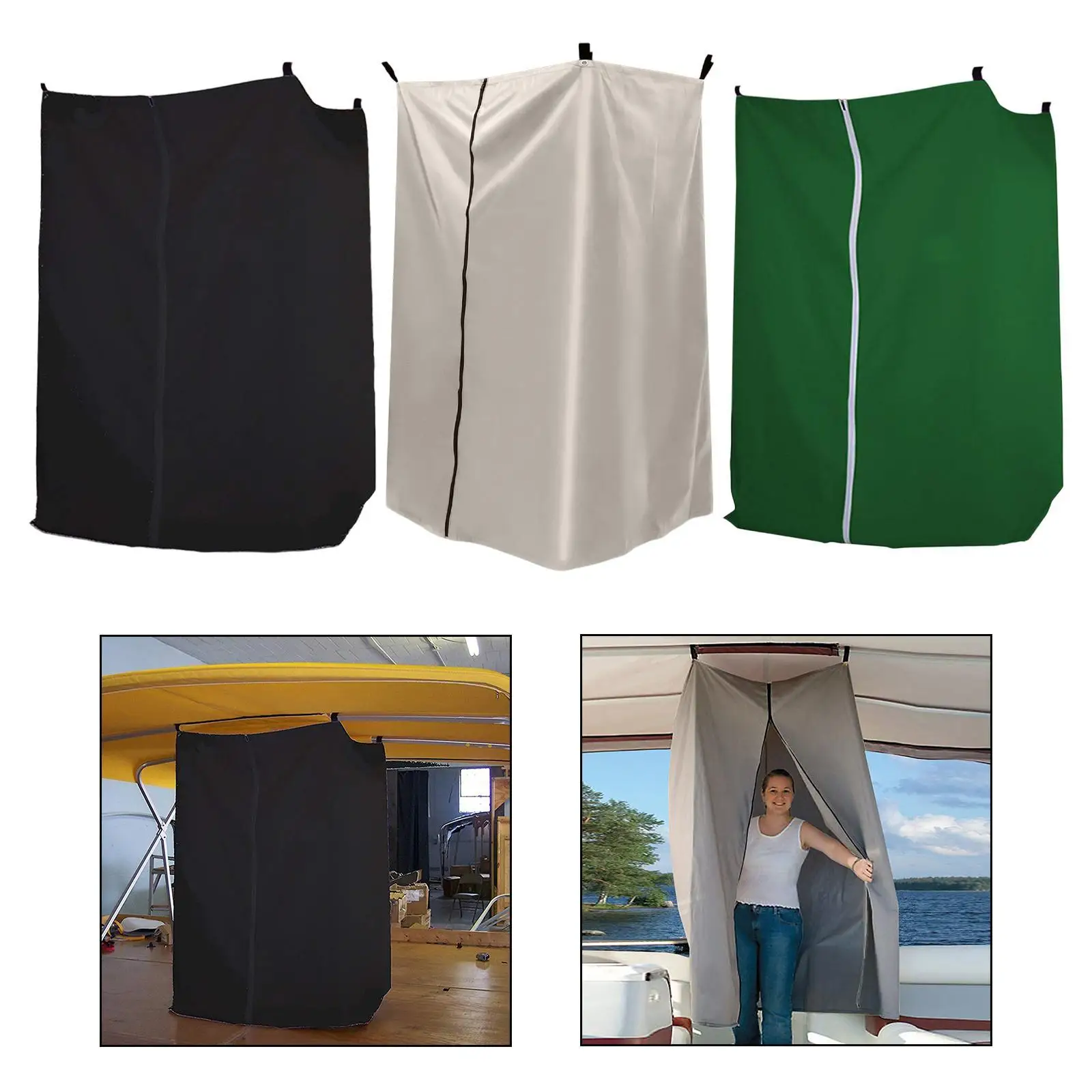 

Boat Privacy Curtain Boat Changing Room Hanging Dressing Room Privacy Tent Shower Curtain for Pontoon Boat Taking Photo Beach