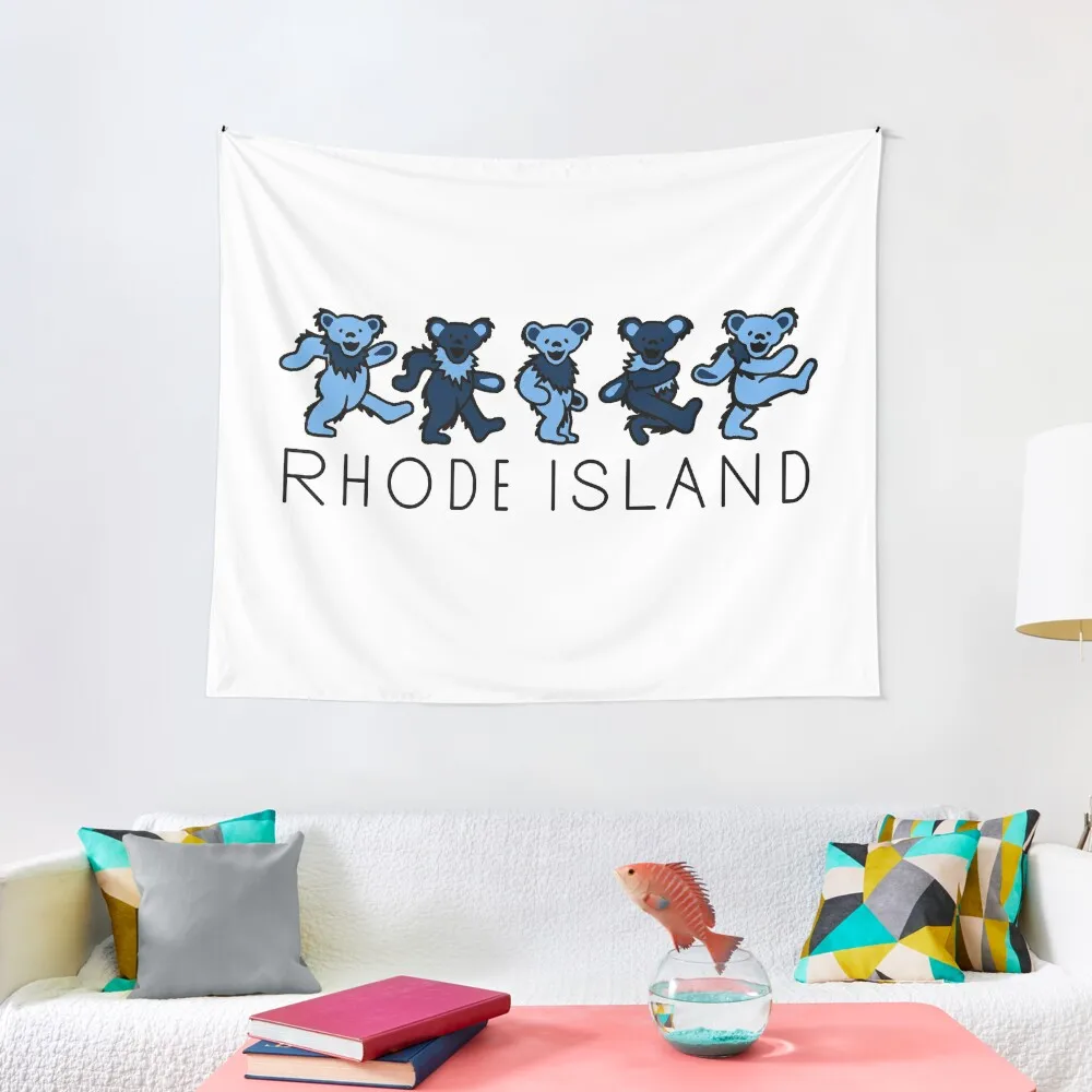 

Rhode Island Bears Tapestry Korean Room Decor Custom Decoration For Rooms Tapestry