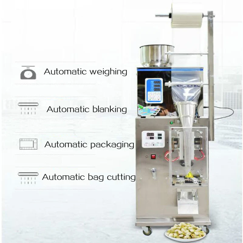 

110V 220V Automatic Bag Making Machine For Granule Powder Tea Grain Screw Weighing Packing Machine