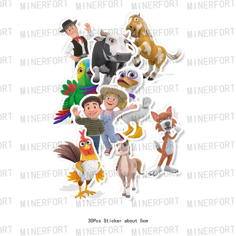 La Granja Zenon Party Decoration Supplies Cow Balloons Happy Birthday Banner Dream Rangeland Farm Animal Pet Decor Tableware Toy