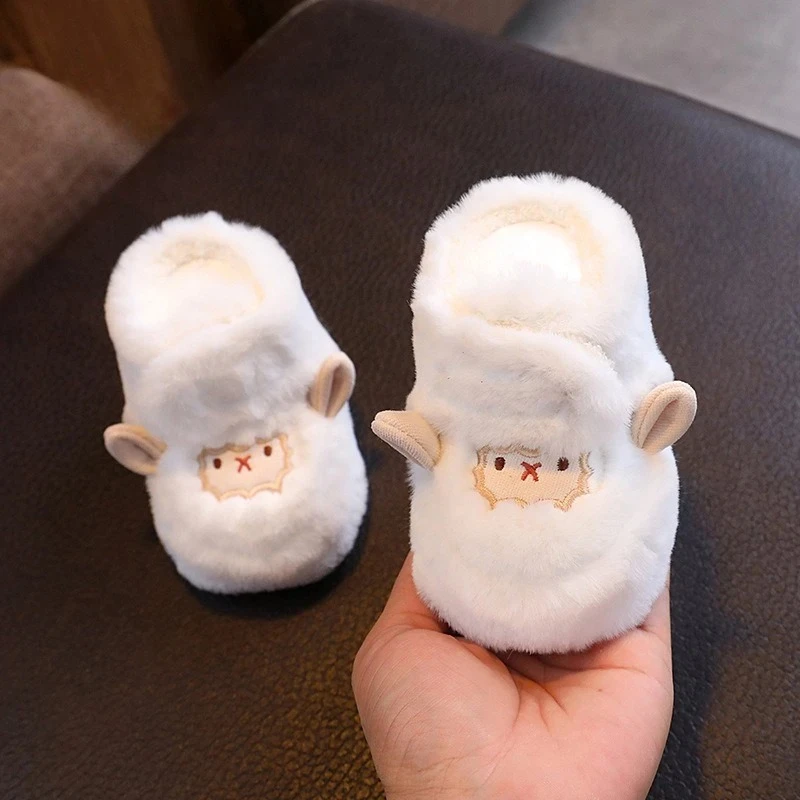

2025 Baby Booties 0-12 Months, Fleece-Lined Soft Sole Winter First Walkers for Newborns & Infants