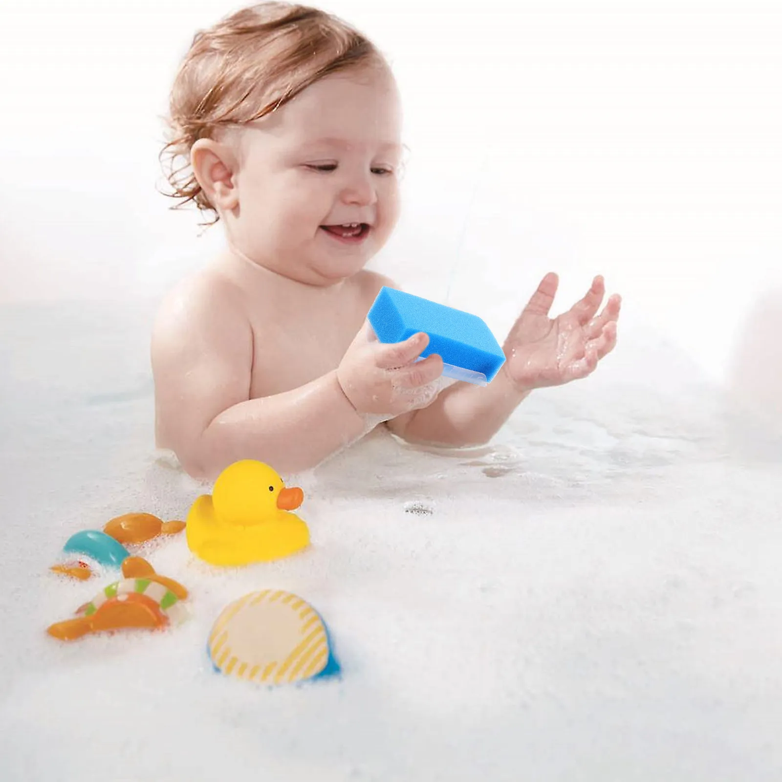 6Pcs Soft 's Sensory Training Brush Bath Sponges for Tactile Development Bath Massage Hand Washing Sensory Tools
