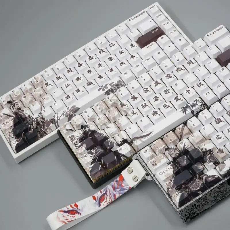 

2025 New 75 Keycap Set From Thick PBT Chinese Three Kingdoms Culture Charecters Themed Keycaps for Mechanical Keyboards