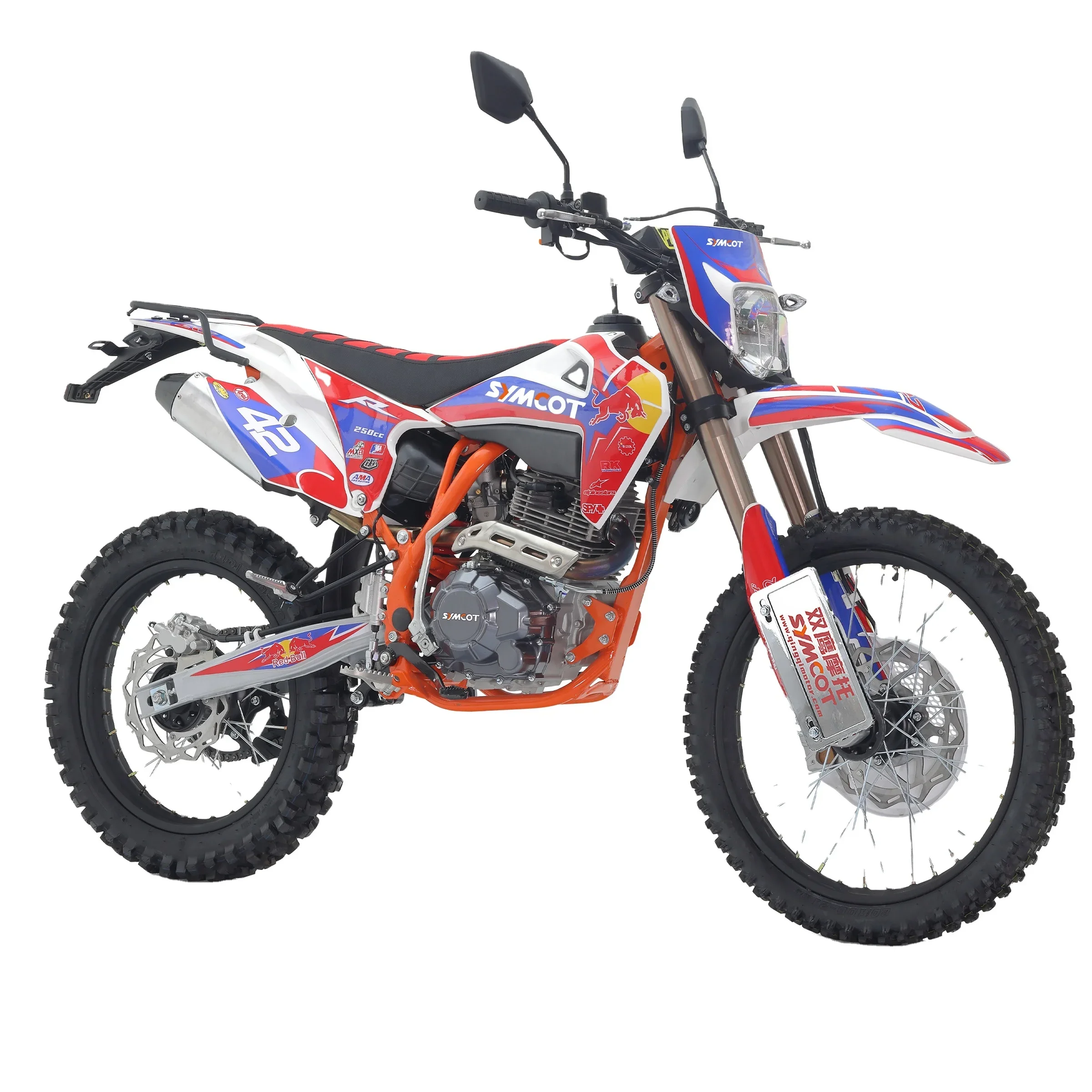 CRX250 249cc Zs CB250-F Motor Cross Offroad Motorfiets Husvarna Type Crossmotor Schijfrem Revers Front Shock Professionele Fiets