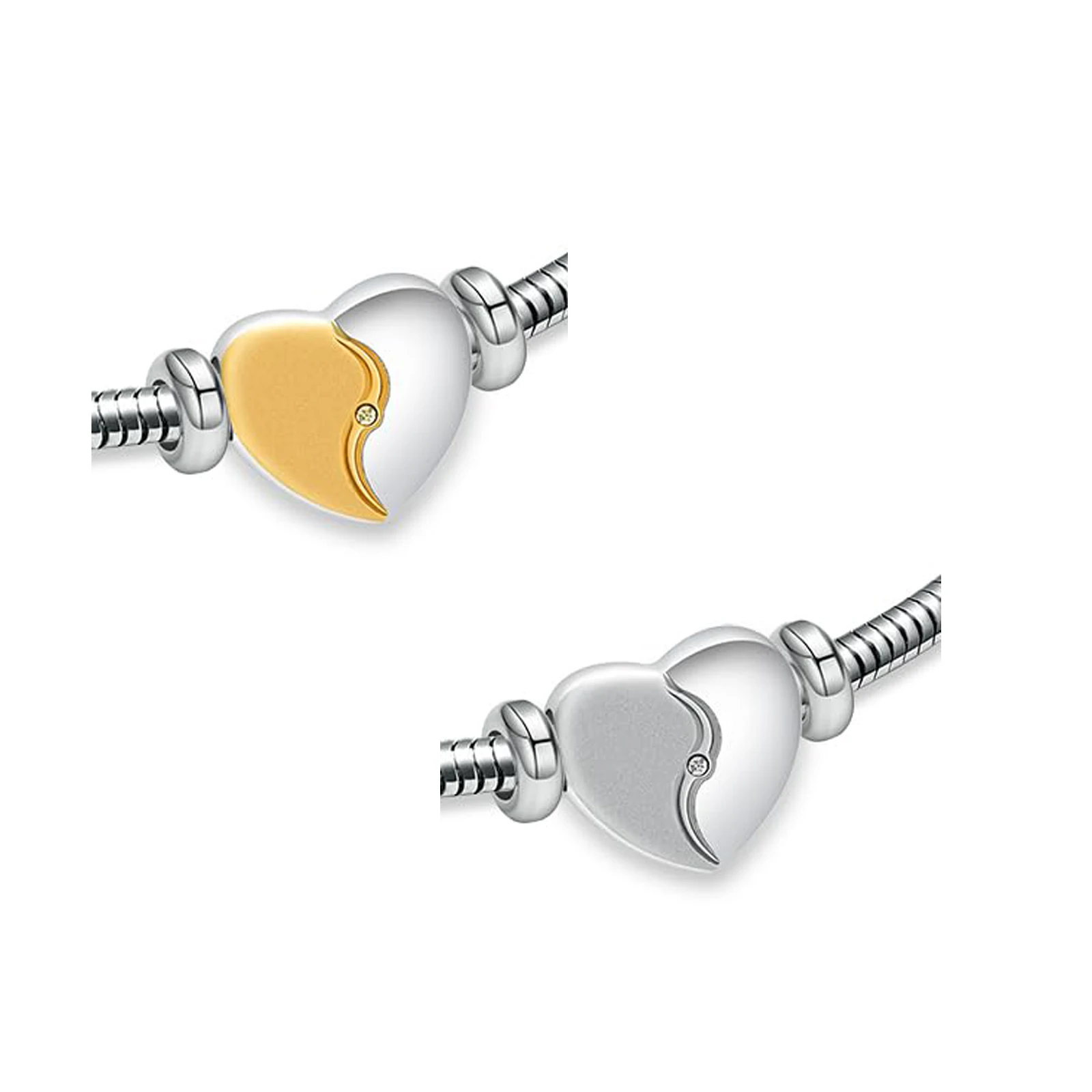 

50pcs silver and 50pcs gold charm beads