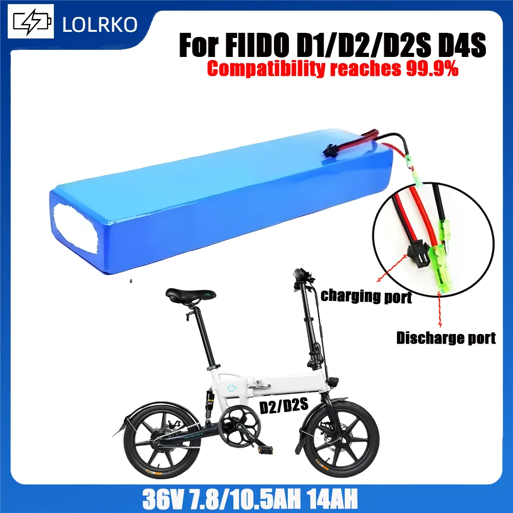 

18650 lithium ion Battery Pack 10.5Ah 10s3p 36V Battery for FIIDO D1/D2/D2S D4S Folding Electric Moped City Bike Battery