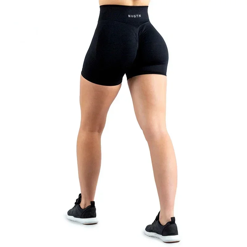 

NVGTN 2.0 Dynamic Shorts Pro Solid Surnch Seamless Half Pants Women Soft Fitness Outfits Yoga Pants Gym Running Bike Wear