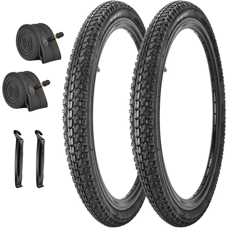 

SIMEIQI 2 Pack 20"x1.75" Bike Tires and Inner Tubes 20x1.75/2.125 Compatible with 20x1.5/1.75/1.95 Inch Bike Rim for Hybrid Trai
