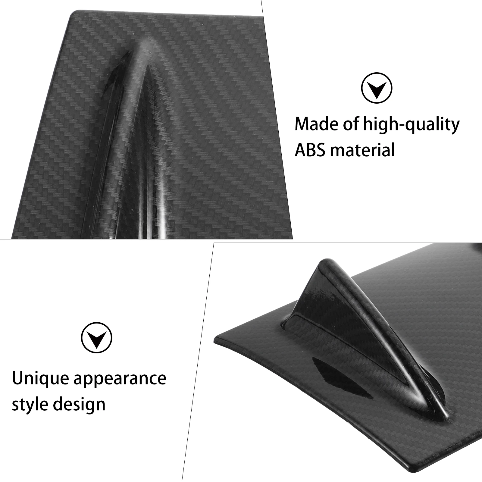 

Car Rear Spoiler ABS Material Durable Universal Diffuser Bumper Spoiler Lip Auto Accessories Reduction Noise Stable Driving Home